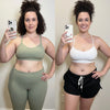 Antes y despues Karen | Hot shapers Transformación corporal antes y después de usar Hot Shapers, reducción de medidas y tonificación